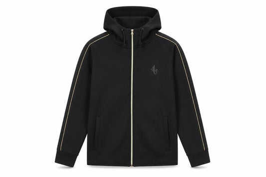 Sonneti Boys Black Full Zip Hoodie 12-13 Years Regular Fit Logo Jacket
