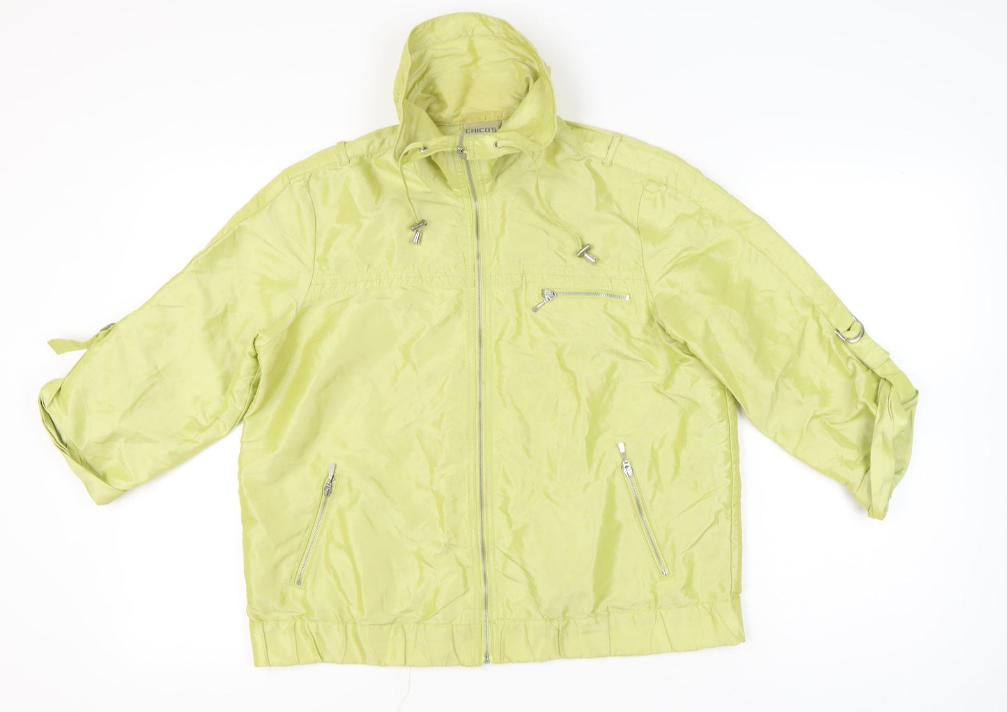 Womens UK Size 16 Chico's Green Basic Jacket