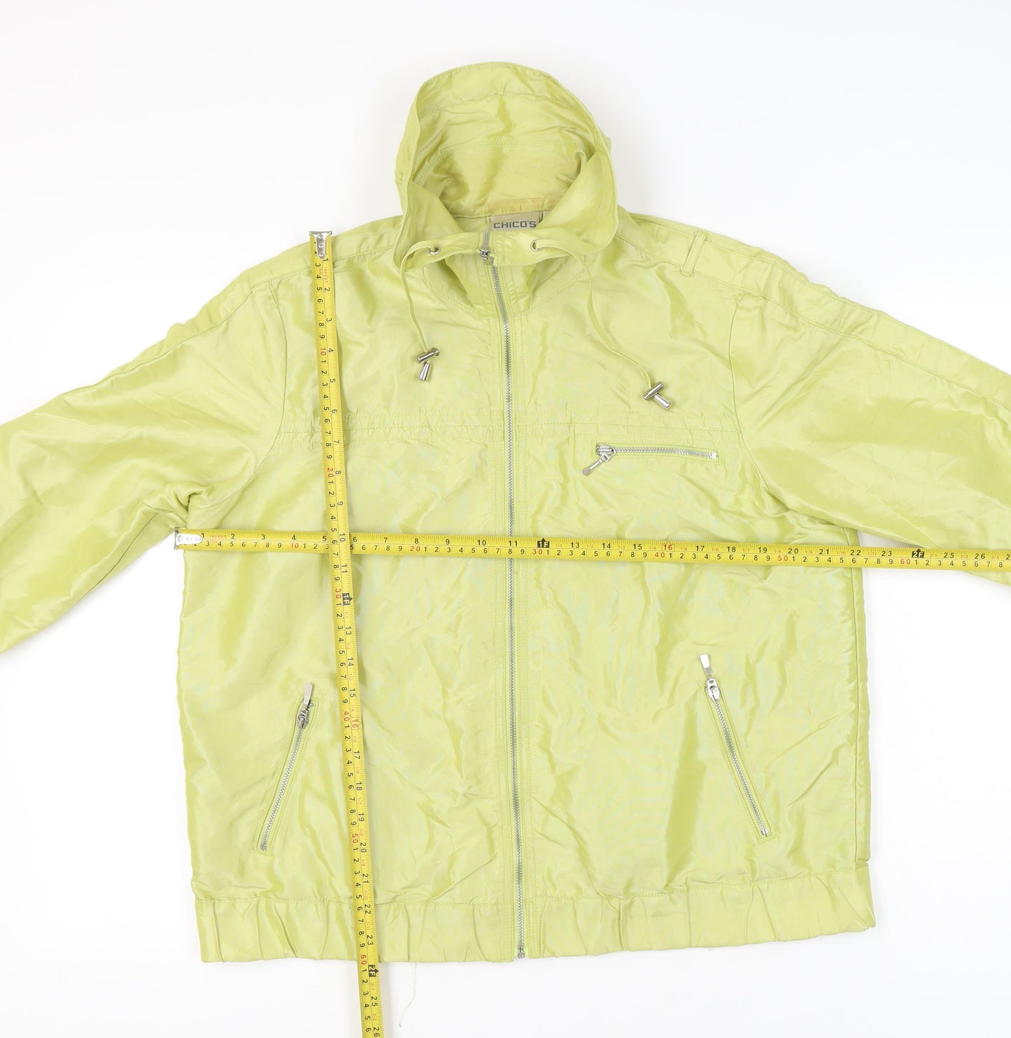 Womens UK Size 16 Chico's Green Basic Jacket