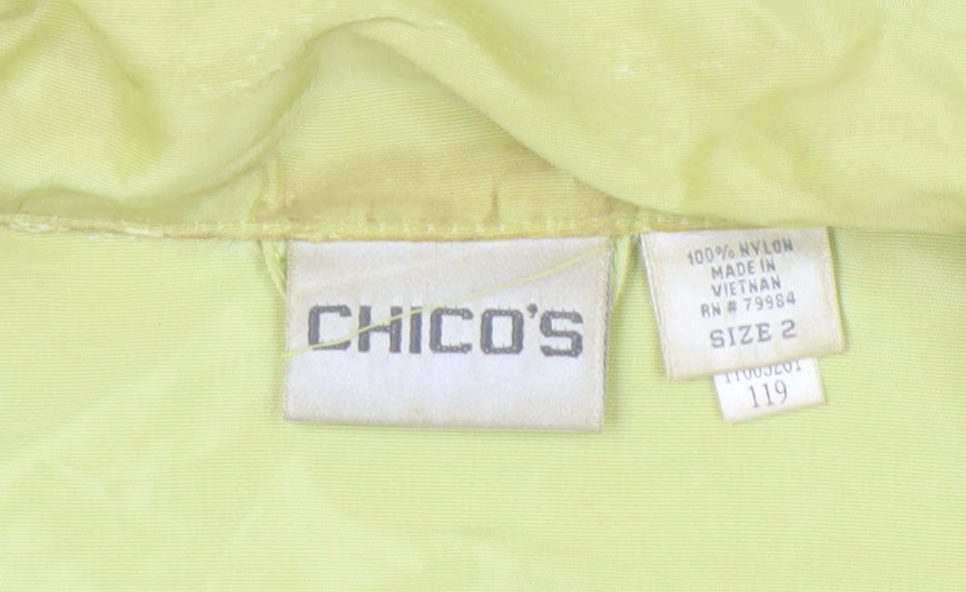 Womens UK Size 16 Chico's Green Basic Jacket