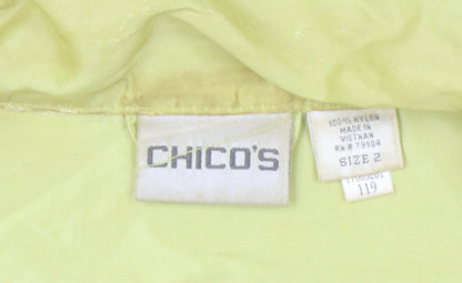 Womens UK Size 16 Chico's Green Basic Jacket