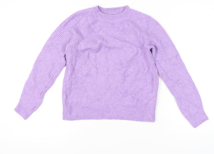 Womens UK Size XS Marks and Spencer Purple Pullover Jumper
