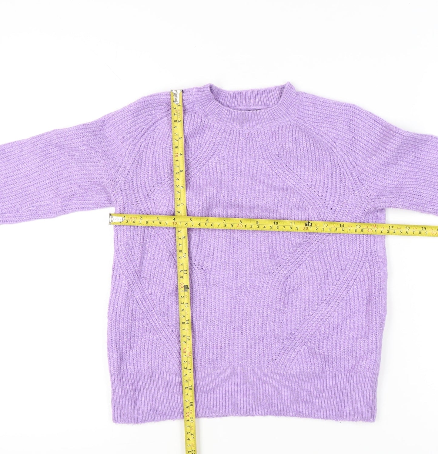 Womens UK Size XS Marks and Spencer Purple Pullover Jumper
