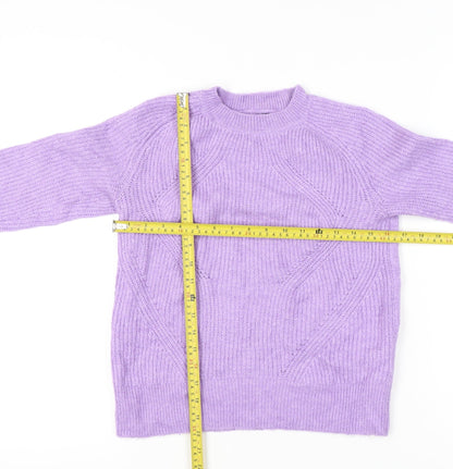 Womens UK Size XS Marks and Spencer Purple Pullover Jumper