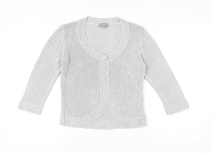 Womens UK Size 12 Marks and Spencer Grey Cardigan Jumper