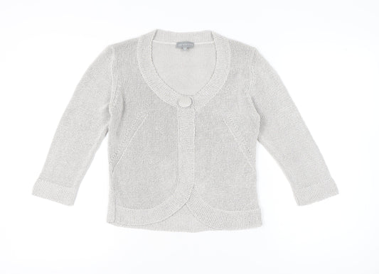 Womens UK Size 12 Marks and Spencer Grey Cardigan Jumper