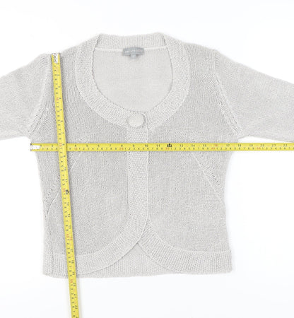 Womens UK Size 12 Marks and Spencer Grey Cardigan Jumper