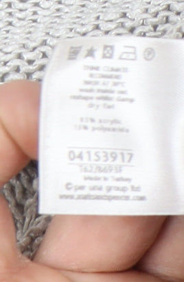 Womens UK Size 12 Marks and Spencer Grey Cardigan Jumper