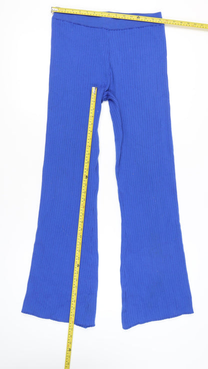 Womens UK Size L New Look Regular Fit CasualTravel Blue Trousers