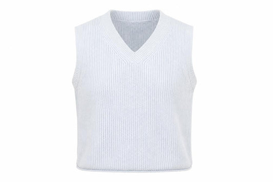 Womens UK Size S Zara Grey Vest Jumper