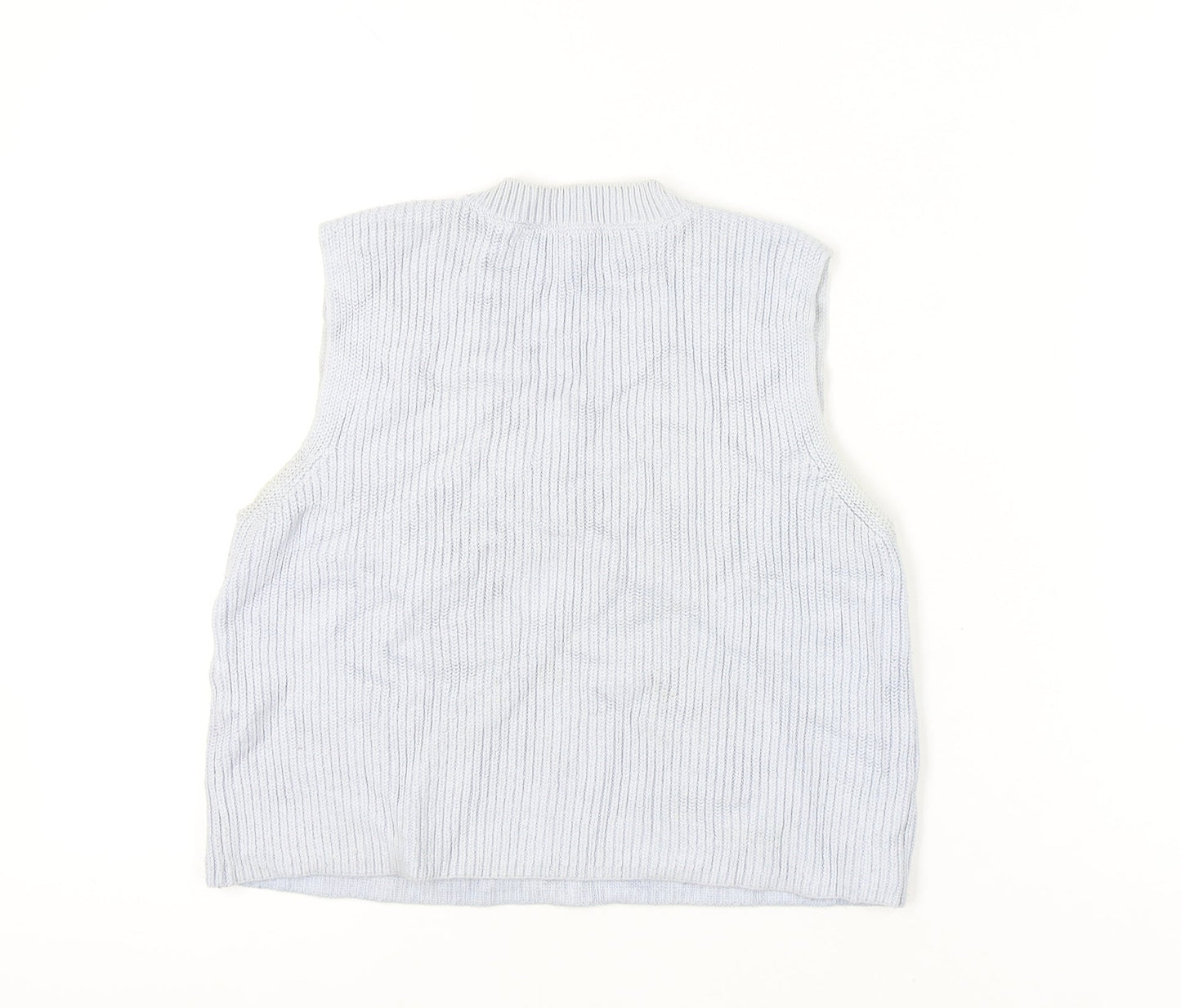 Womens UK Size S Zara Grey Vest Jumper