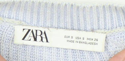 Womens UK Size S Zara Grey Vest Jumper
