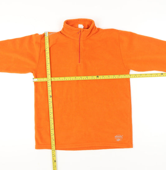 Quechua Girls Orange 14 Years Fleece Pullover Sweatshirt Hiking