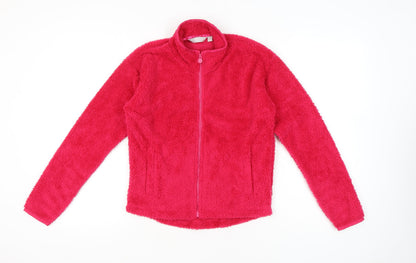 Regatta Girls Pink Fleece Jacket Age 13 Years Full Zip Outdoor Casual