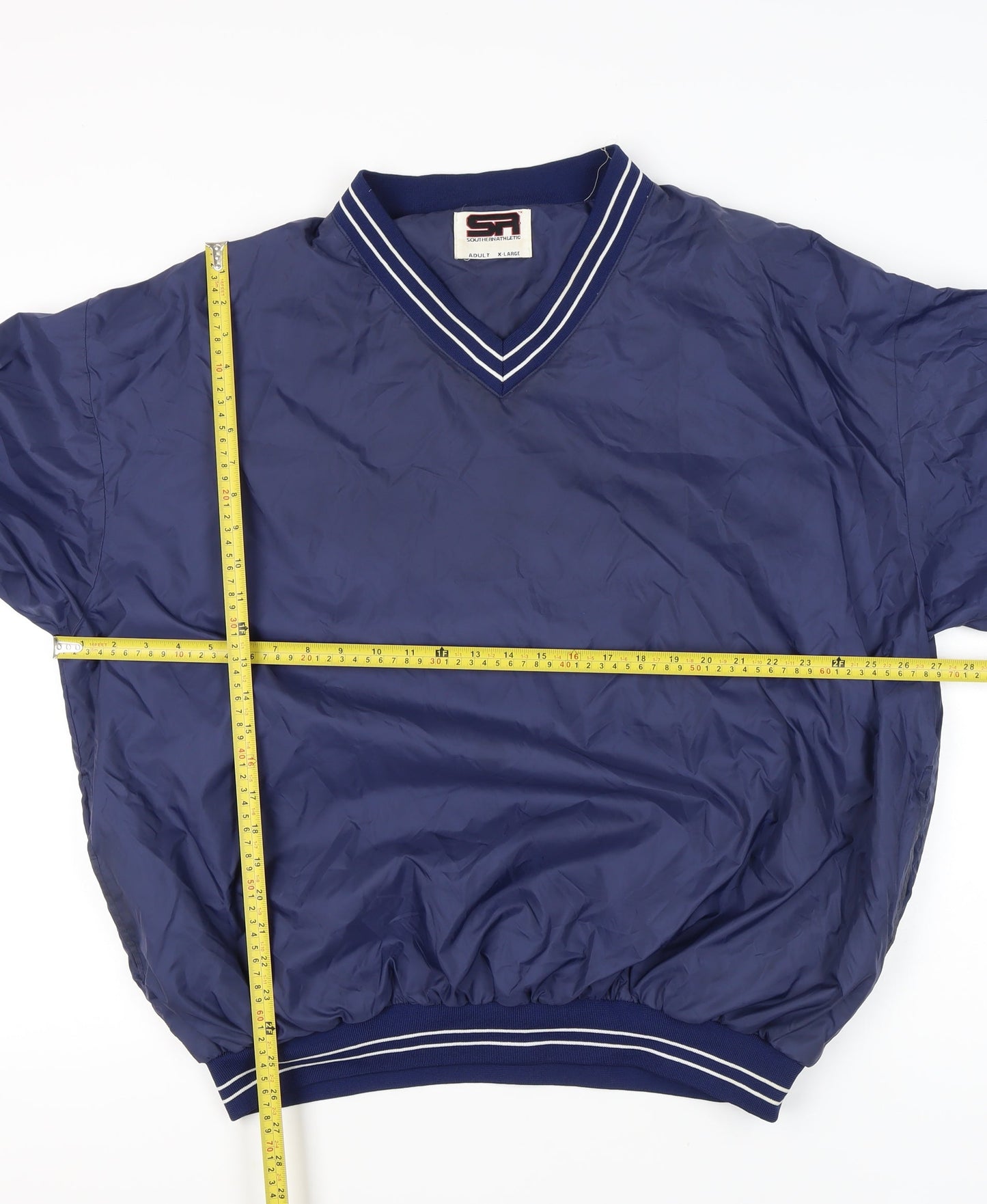 Southern Athletic Men’s Blue XL Pullover Sweatshirt V-Neck Nylon Sportswear