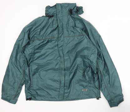 Mens UK Size M Peter Storm Green Rain Coat
