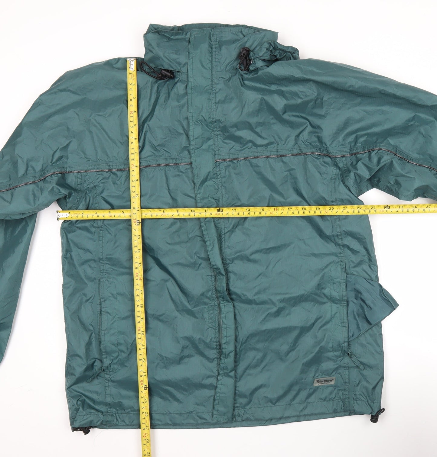 Mens UK Size M Peter Storm Green Rain Coat
