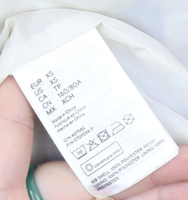 H&M Womens XS Multicoloured Hooded Windbreaker Jacket