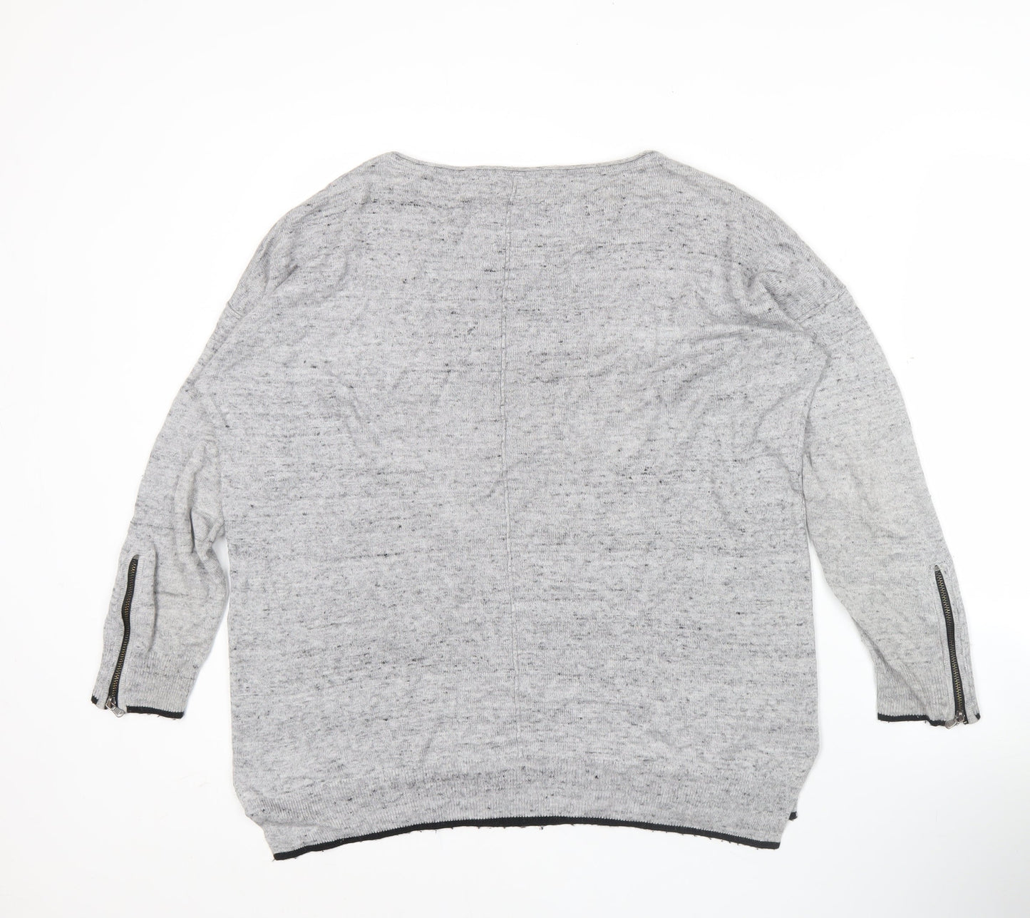Womens UK Size S Mint Velvet Grey Pullover Jumper