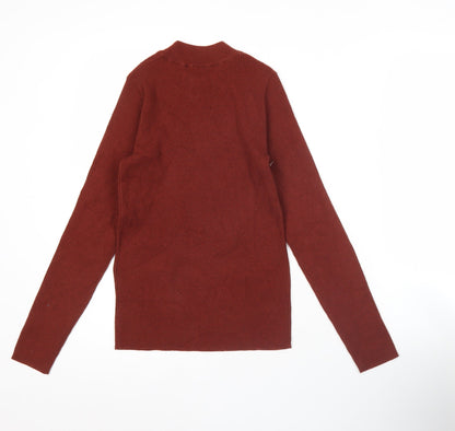 Levi's Womens Brown Slim Fit Crew Neck Pullover Jumper Size S