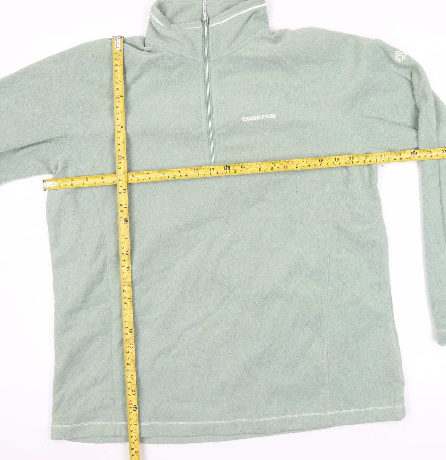 Unisex Adults UK Size XL Craghoppers Green 1/2 Zip Sweatshirt