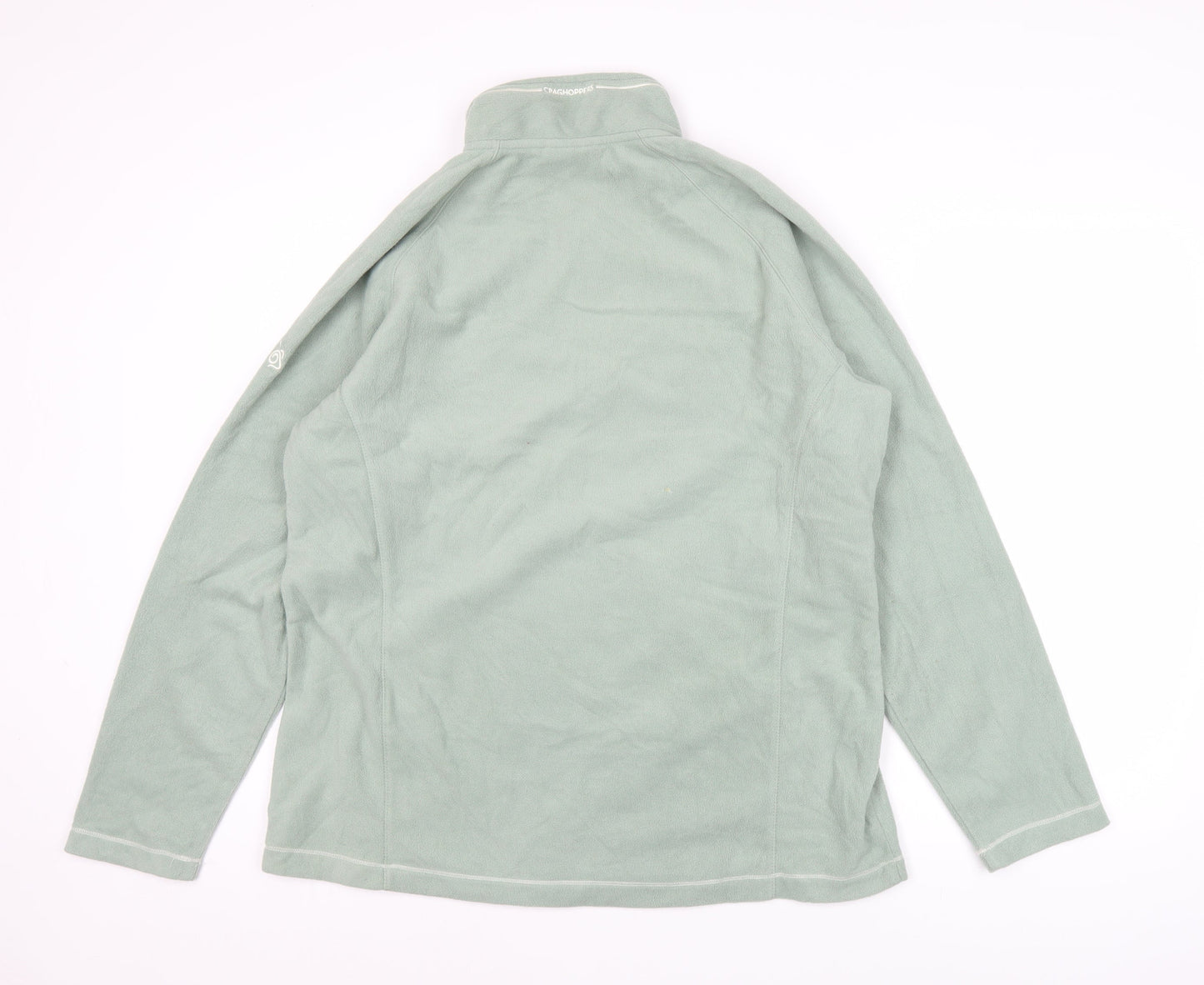 Unisex Adults UK Size XL Craghoppers Green 1/2 Zip Sweatshirt