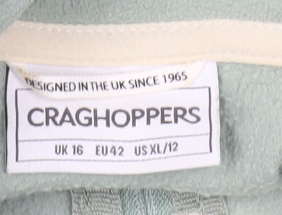 Unisex Adults UK Size XL Craghoppers Green 1/2 Zip Sweatshirt