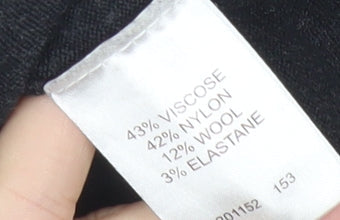 Phase Eight Women Black Size 10 Knit Shift Dress Buttons