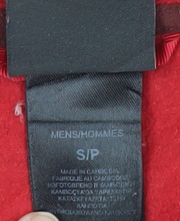 The North Face Men's Red Small 1/4 Zip Fleece Sweatshirt Outdoor