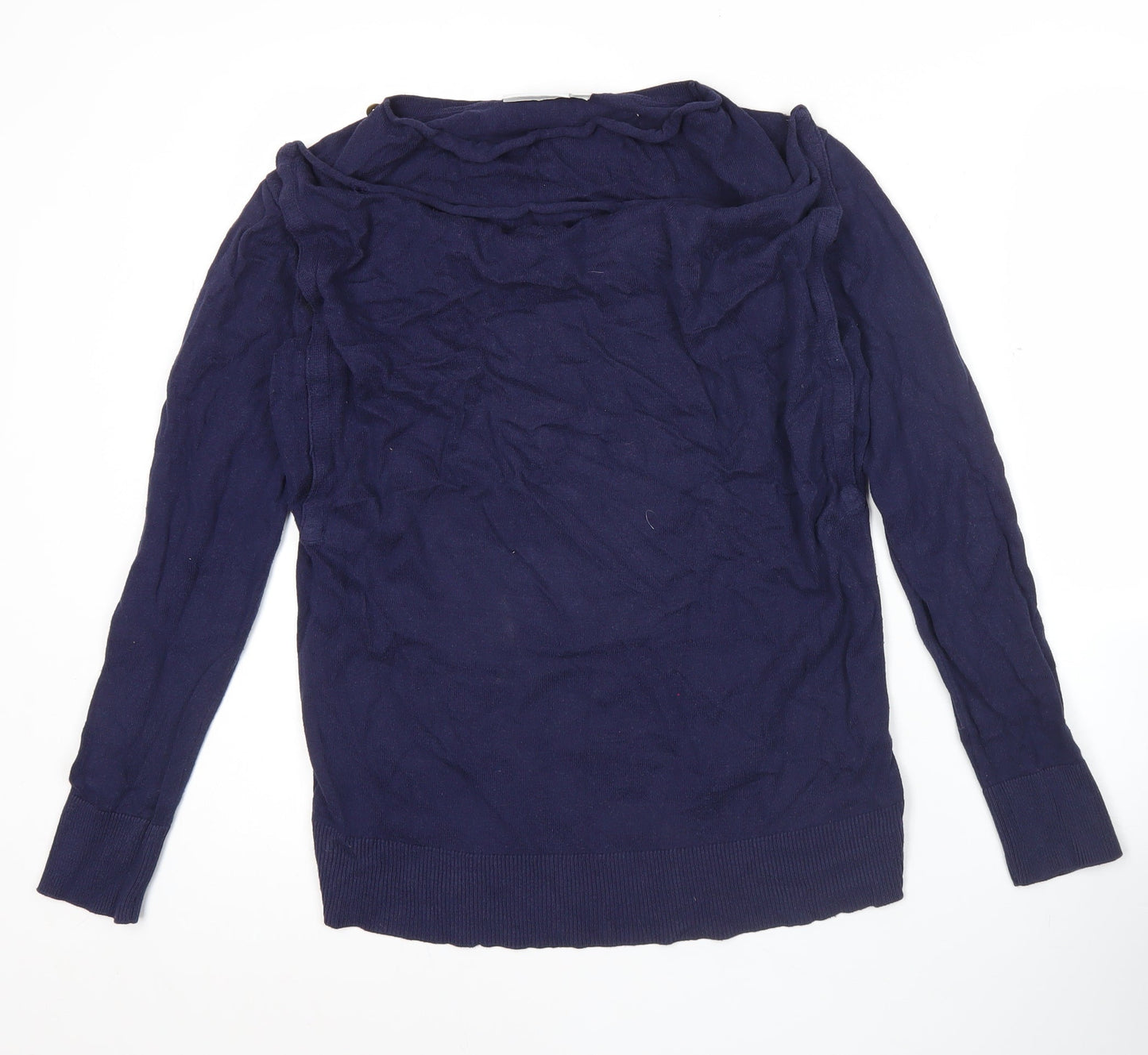 Womens UK Size S JoJo Maman Bébé Blue Pullover Jumper