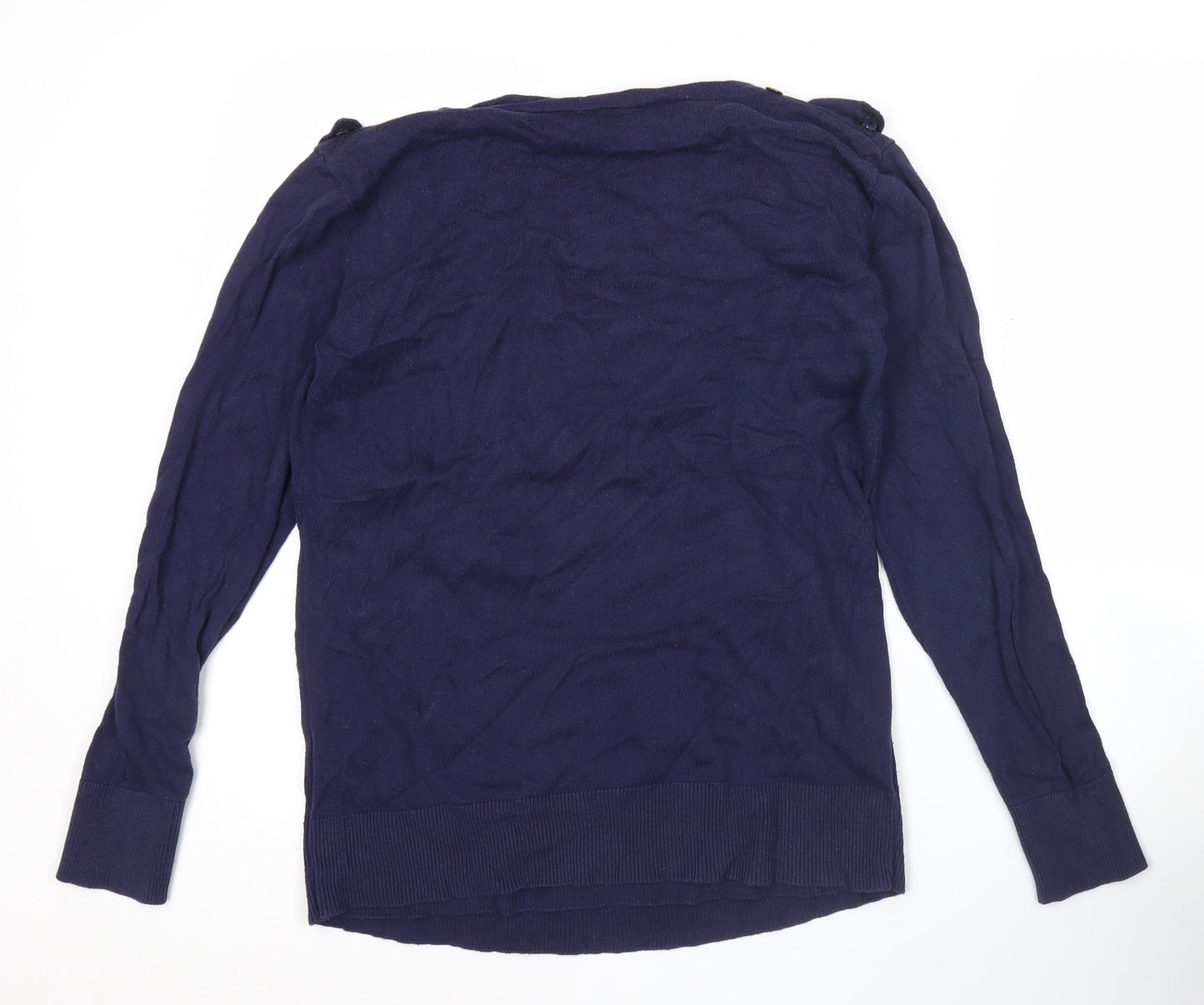 Womens UK Size S JoJo Maman Bébé Blue Pullover Jumper