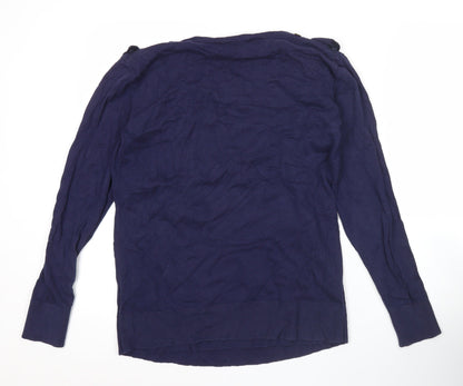 Womens UK Size S JoJo Maman Bébé Blue Pullover Jumper