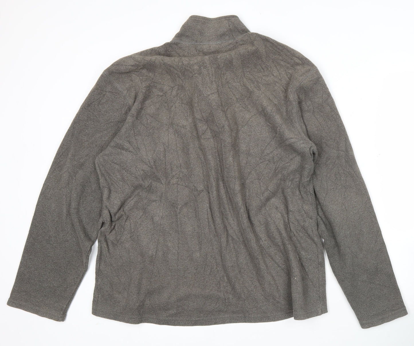 The North Face Mens Grey Fleece Sweatshirt L 1/2 Zip Pullover Outdoor