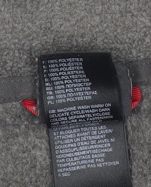 The North Face Mens Grey Fleece Sweatshirt L 1/2 Zip Pullover Outdoor