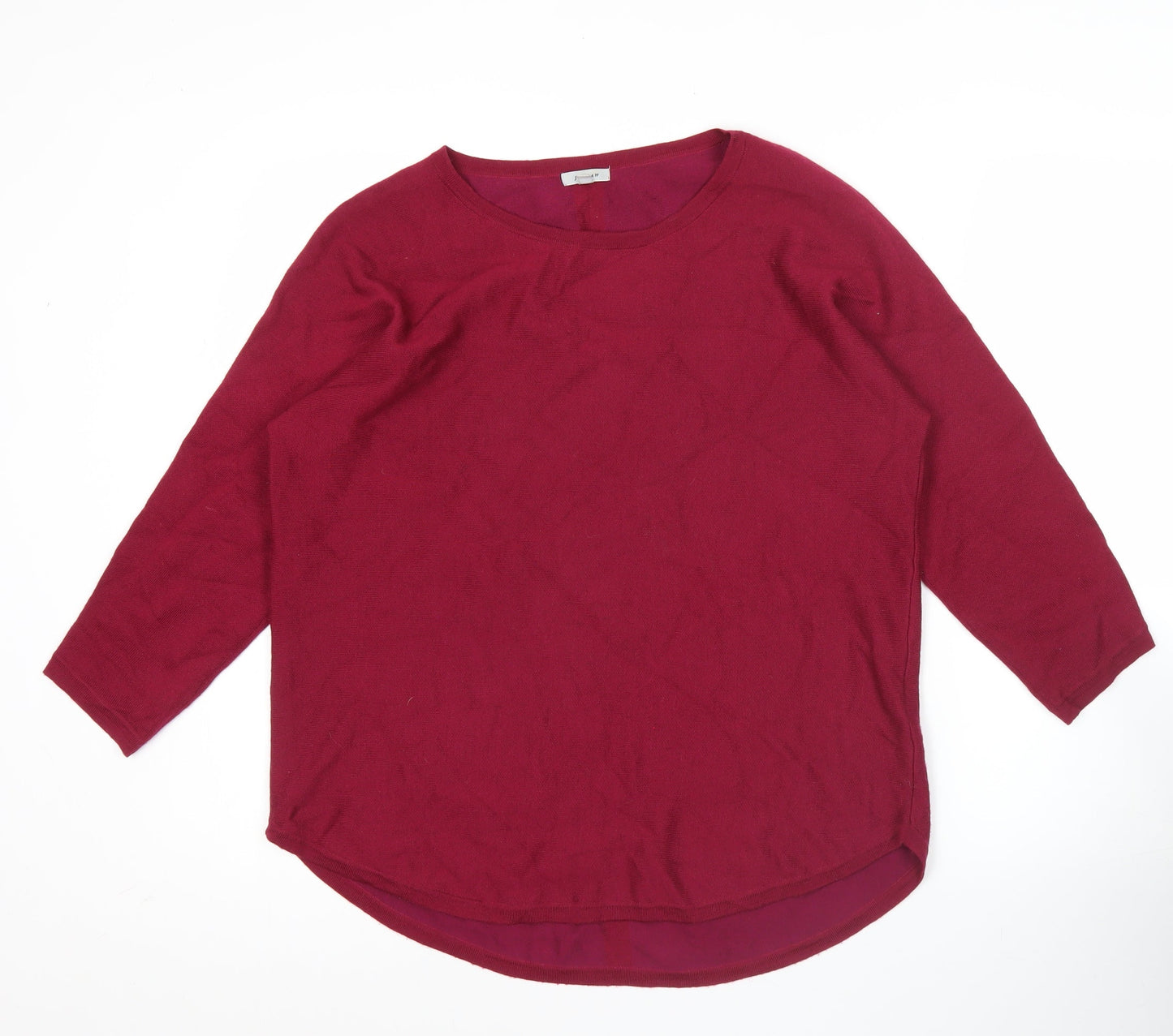 Womens UK Size XS Jigsaw Red Pullover Jumper