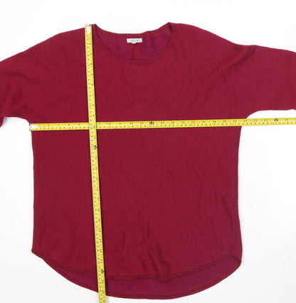 Womens UK Size XS Jigsaw Red Pullover Jumper