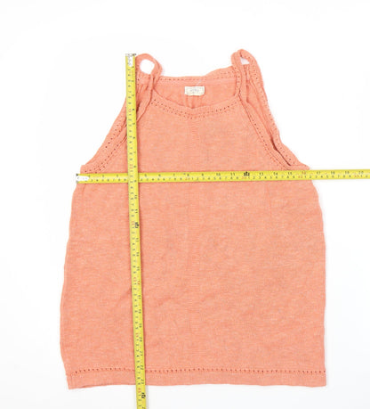Womens UK Size 12 Fat Face Orange Basic Tank