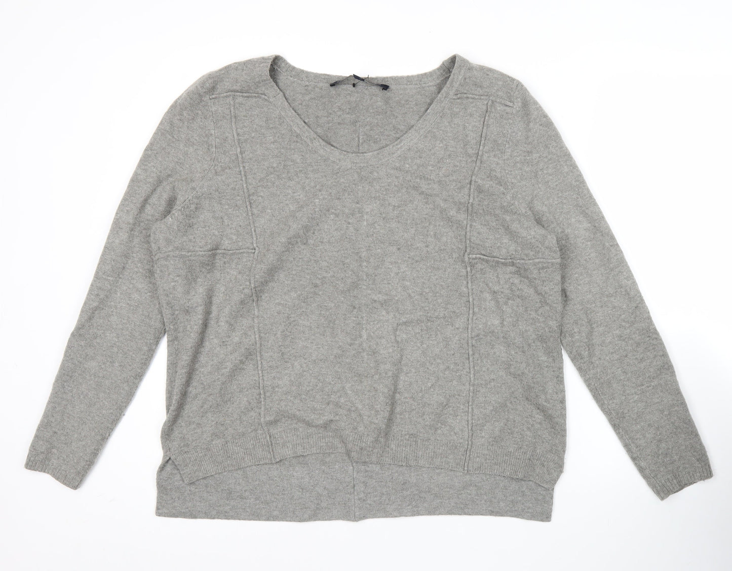 Womens UK Size M French Connection Grey Pullover Jumper