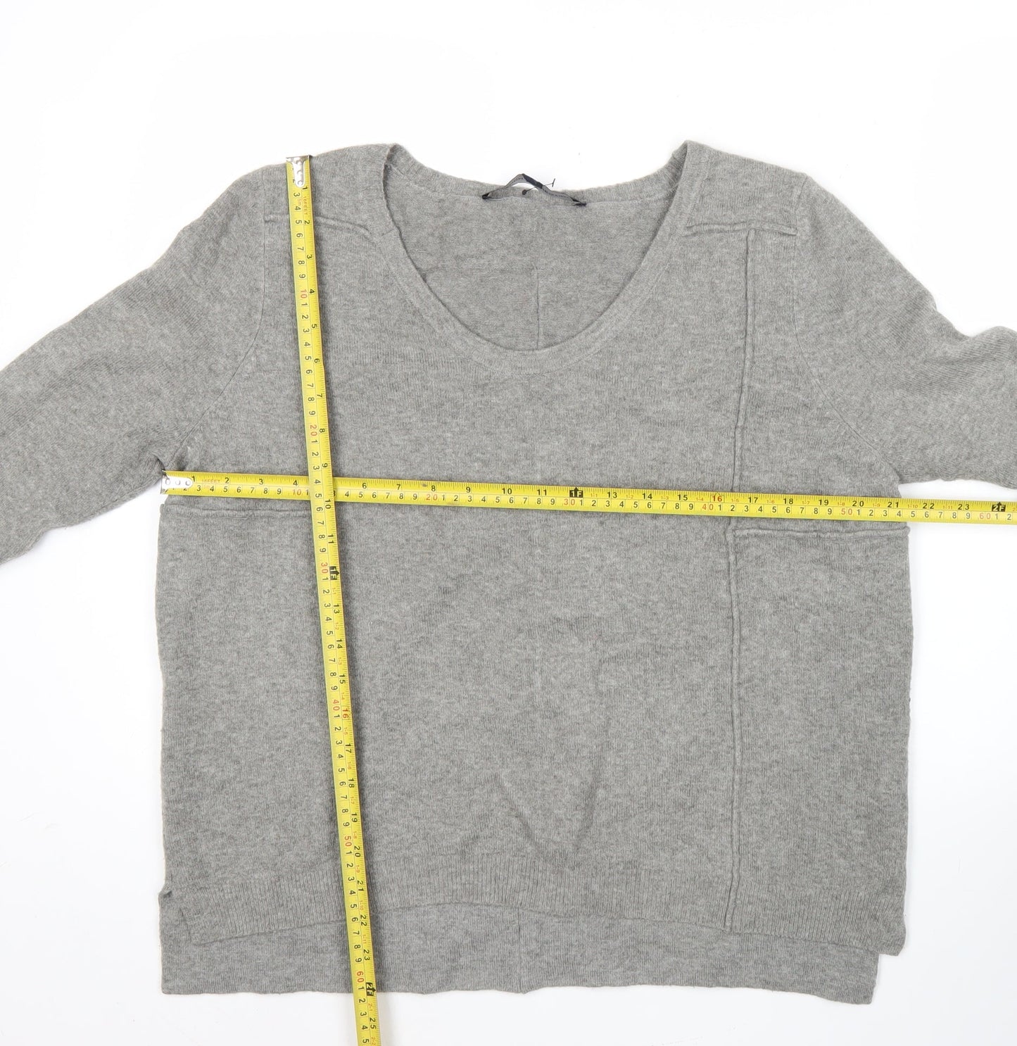 Womens UK Size M French Connection Grey Pullover Jumper