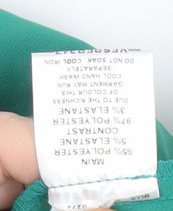 Vesper Women’s Green Size 10 Bodycon Halter Cocktail Dress