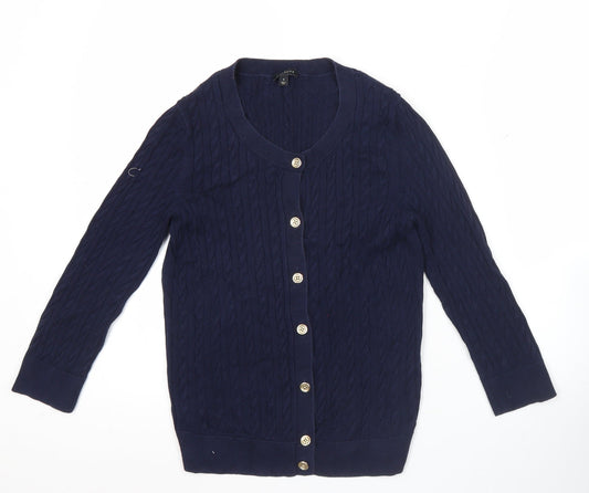 Womens UK Size S Talbots Blue Cardigan Jumper