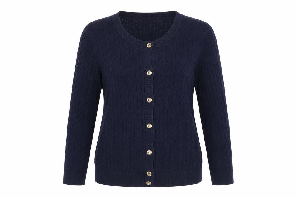 Womens UK Size S Talbots Blue Cardigan Jumper