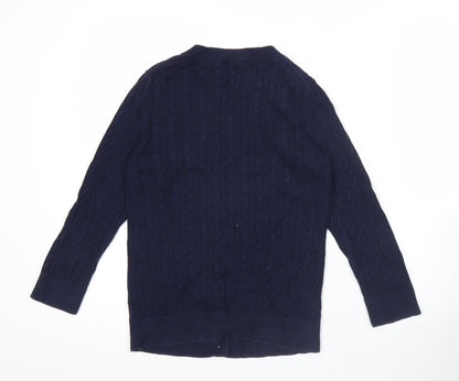 Womens UK Size S Talbots Blue Cardigan Jumper