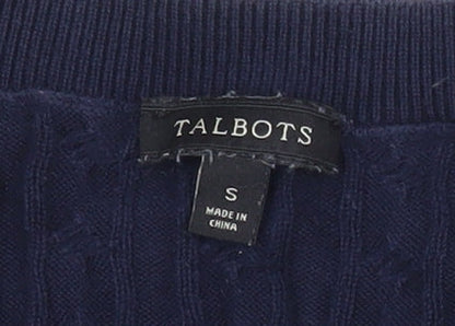 Womens UK Size S Talbots Blue Cardigan Jumper