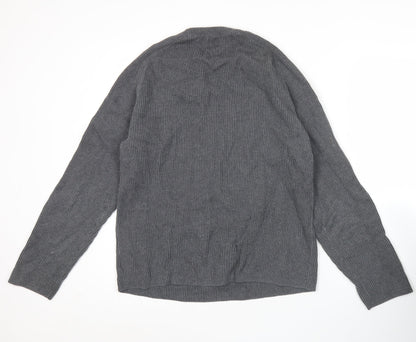 Gap Men’s Grey Cotton Knit Pullover Jumper L Long Sleeve