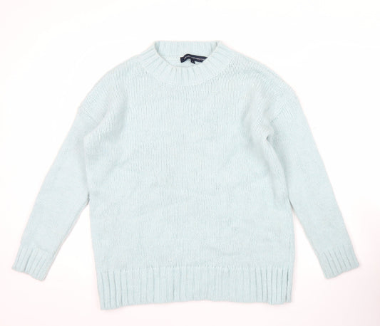 Womens UK Size S French Connection Blue Pullover Jumper