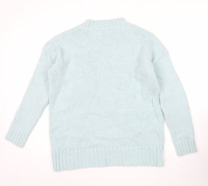 Womens UK Size S French Connection Blue Pullover Jumper