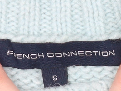 Womens UK Size S French Connection Blue Pullover Jumper
