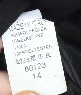 Boohoo Women’s Black Size 14 Blazer Jacket Single Breasted