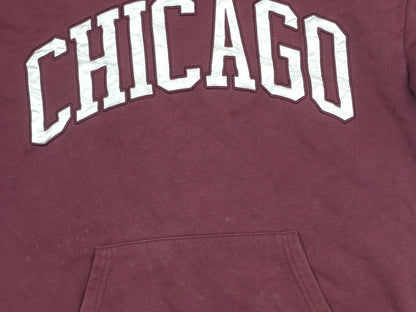 Primark Girls Red Chicago Pullover Hoodie 11-12 Years Cotton Blend